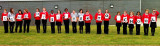 Children holding up letters spelling out 'Send My Sister to School.