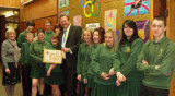 Group of young people in school uniform with MP.